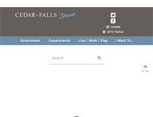 Tablet Screenshot of ci.cedar-falls.ia.us